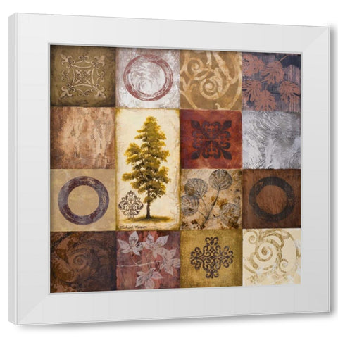 Contemporary Autumn II White Modern Wood Framed Art Print by Marcon, Michael