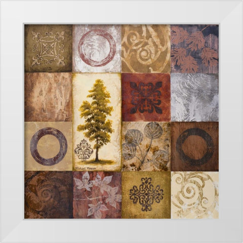Contemporary Autumn II White Modern Wood Framed Art Print by Marcon, Michael