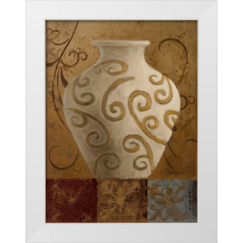 Elegant Vessel I White Modern Wood Framed Art Print by Loreth, Lanie