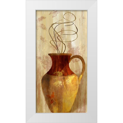 Fall Vessel II White Modern Wood Framed Art Print by Loreth, Lanie
