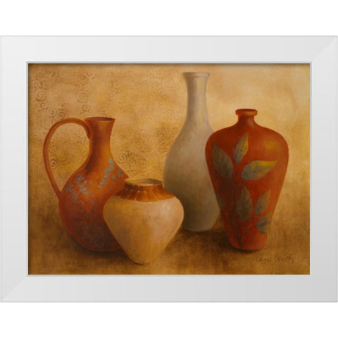 Decorative Vessel Still Life II White Modern Wood Framed Art Print by Loreth, Lanie