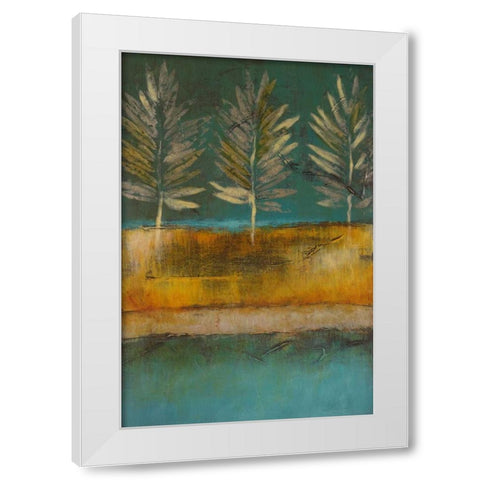 Midnight Island I White Modern Wood Framed Art Print by Loreth, Lanie