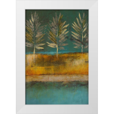 Midnight Island I White Modern Wood Framed Art Print by Loreth, Lanie