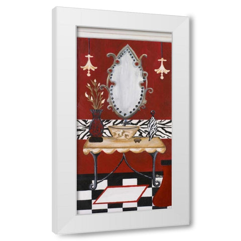Palm Beach Bath II White Modern Wood Framed Art Print by Ritter, Gina