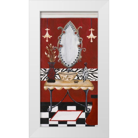 Palm Beach Bath II White Modern Wood Framed Art Print by Ritter, Gina