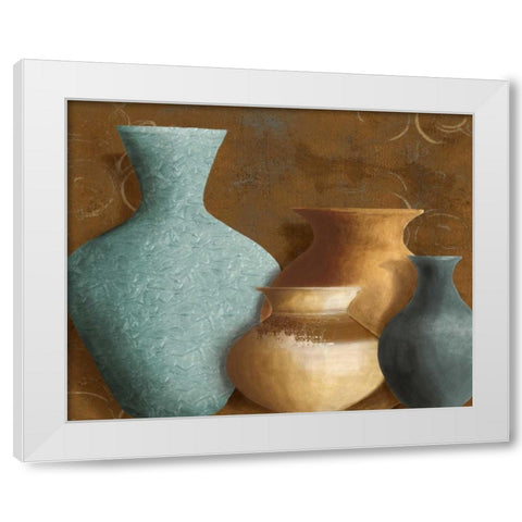 Ancient Clay I White Modern Wood Framed Art Print by Loreth, Lanie