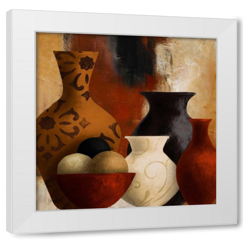 Spiced Vessels II White Modern Wood Framed Art Print by Loreth, Lanie