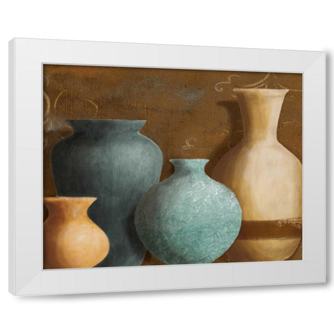 Ancient Clay II White Modern Wood Framed Art Print by Loreth, Lanie