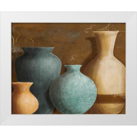 Ancient Clay II White Modern Wood Framed Art Print by Loreth, Lanie