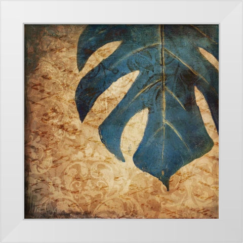 Balazo Damask I White Modern Wood Framed Art Print by Pinto, Patricia