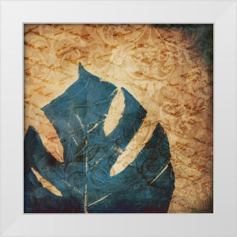Balazo Damask II White Modern Wood Framed Art Print by Pinto, Patricia