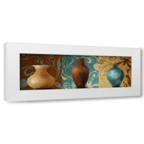 Vessel Trio II White Modern Wood Framed Art Print by Loreth, Lanie