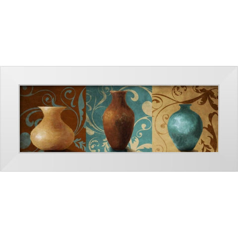 Vessel Trio II White Modern Wood Framed Art Print by Loreth, Lanie