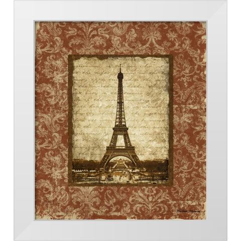 Jaime Paris I White Modern Wood Framed Art Print by Marcon, Michael