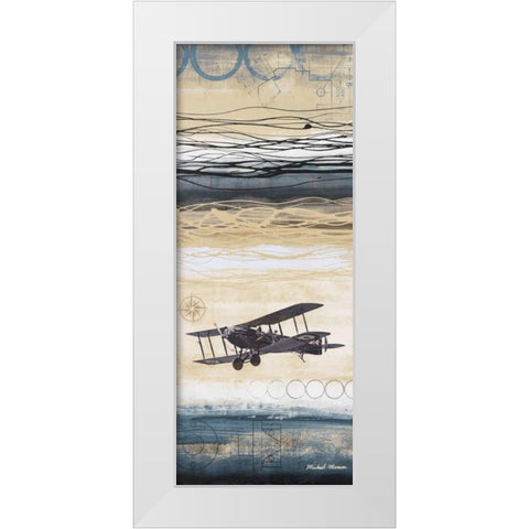 Through the Wind II White Modern Wood Framed Art Print by Marcon, Michael