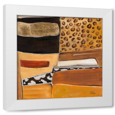 Congo II White Modern Wood Framed Art Print by Pinto, Patricia