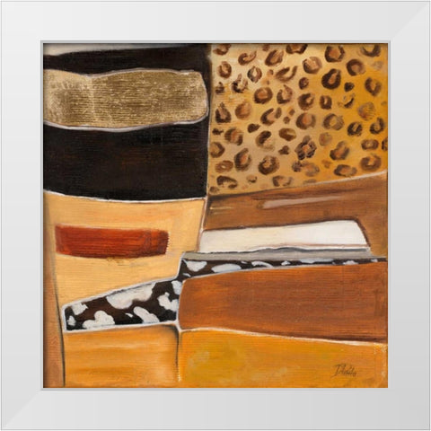 Congo II White Modern Wood Framed Art Print by Pinto, Patricia