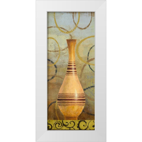 Symphony I White Modern Wood Framed Art Print by Marcon, Michael