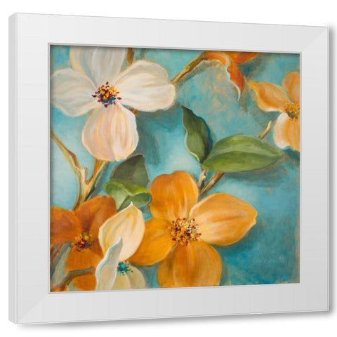 Bella Fiori II White Modern Wood Framed Art Print by Loreth, Lanie
