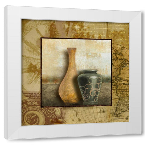 Library Vessels II White Modern Wood Framed Art Print by Marcon, Michael