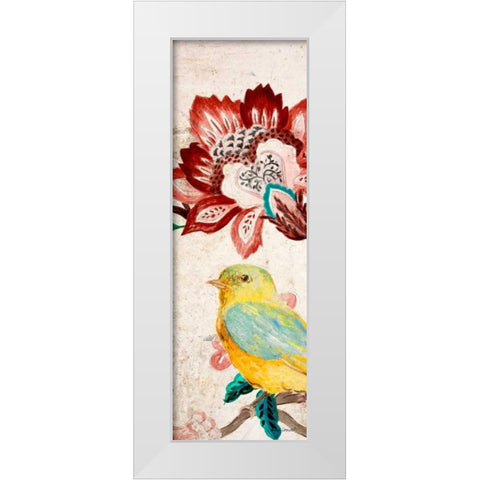 Bird of Capri Panel II White Modern Wood Framed Art Print by Loreth, Lanie