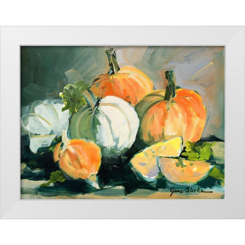 Harvested II White Modern Wood Framed Art Print by Slivka, Jane