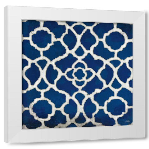 Indigo Modele I White Modern Wood Framed Art Print by Medley, Elizabeth