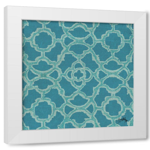 Aquatic Modele I White Modern Wood Framed Art Print by Medley, Elizabeth