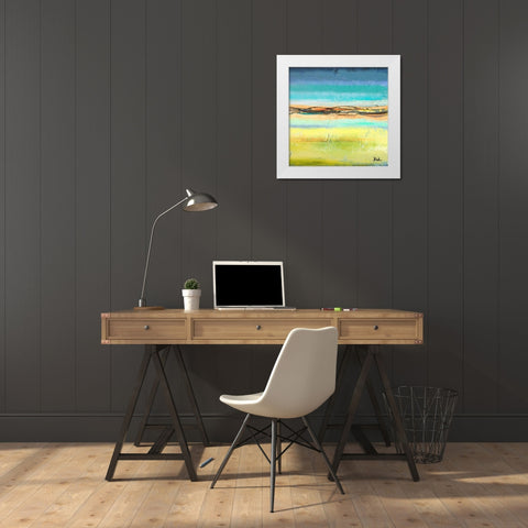 Twilight II White Modern Wood Framed Art Print by Pinto, Patricia
