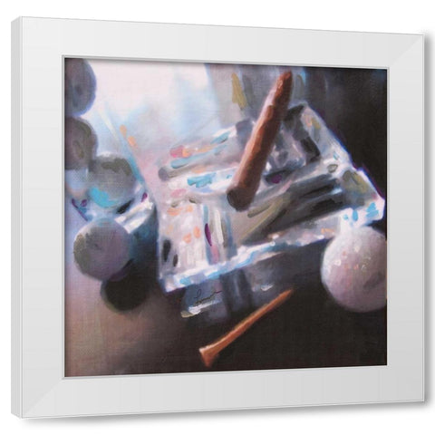 After Golf I White Modern Wood Framed Art Print by French-Roussia, Heather