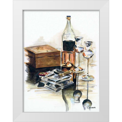 A Good Night White Modern Wood Framed Art Print by French-Roussia, Heather