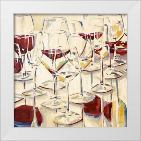 A Warm Toast II White Modern Wood Framed Art Print by French-Roussia, Heather A.