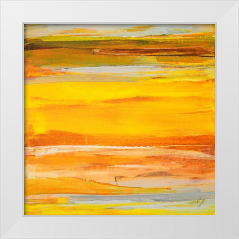Quiet Time Square I White Modern Wood Framed Art Print by Loreth, Lanie