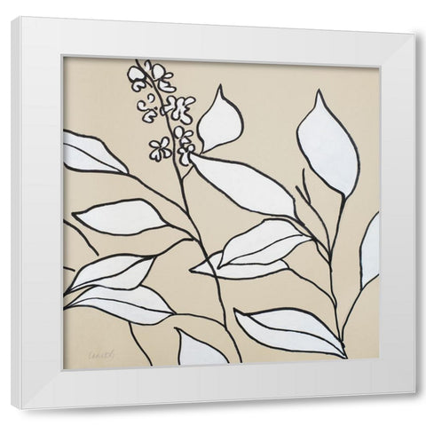 Modern Foliage II White Modern Wood Framed Art Print by Loreth, Lanie