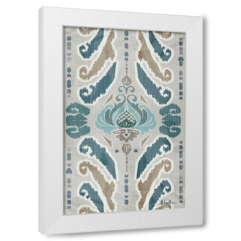 A Touch of Flourish I White Modern Wood Framed Art Print by Pinto, Patricia