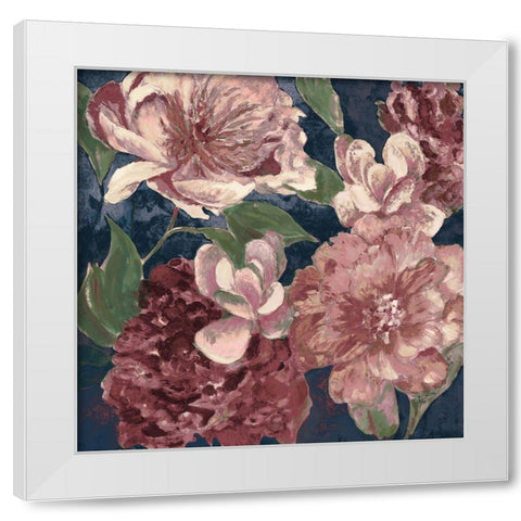 Savvy With Navy White Modern Wood Framed Art Print by Loreth, Lanie