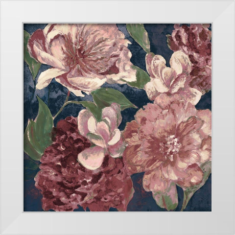 Savvy With Navy White Modern Wood Framed Art Print by Loreth, Lanie