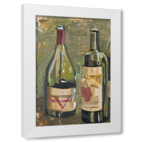 Vino I White Modern Wood Framed Art Print by French-Roussia, Heather