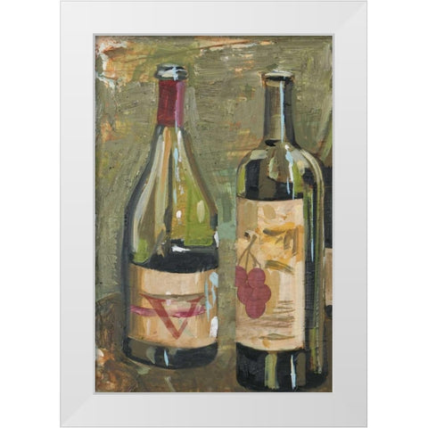 Vino I White Modern Wood Framed Art Print by French-Roussia, Heather