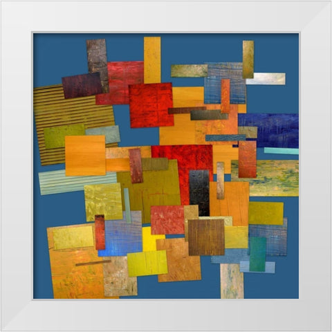 Scrambled eggs IV White Modern Wood Framed Art Print by Calkins, Michelle