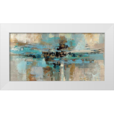 Morning Fjord White Modern Wood Framed Art Print by Vassileva, Silvia