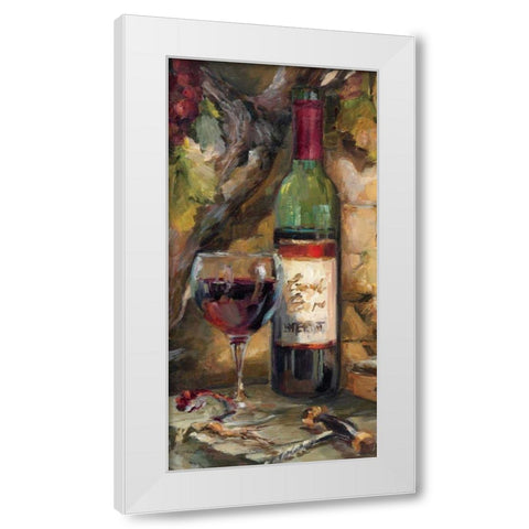 Le Cour de le Chateau I White Modern Wood Framed Art Print by Hageman, Marilyn