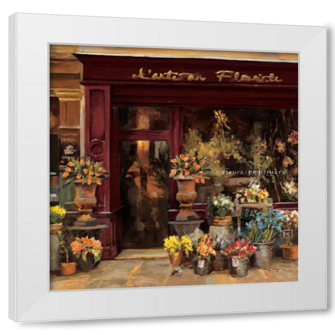 Parisian Shoppe I White Modern Wood Framed Art Print by Hageman, Marilyn