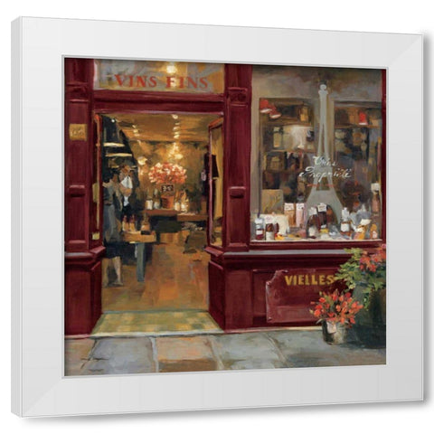 Parisian Shoppe II White Modern Wood Framed Art Print by Hageman, Marilyn