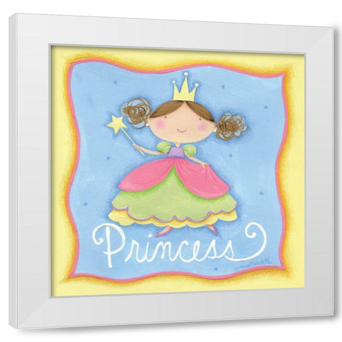 Princess White Modern Wood Framed Art Print by Tavoletti, Anne
