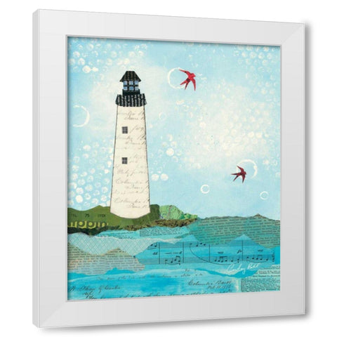 Coastal Notes II White Modern Wood Framed Art Print by Prahl, Courtney