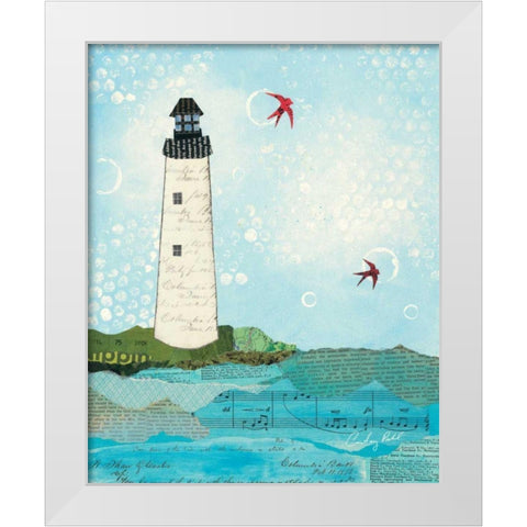Coastal Notes II White Modern Wood Framed Art Print by Prahl, Courtney