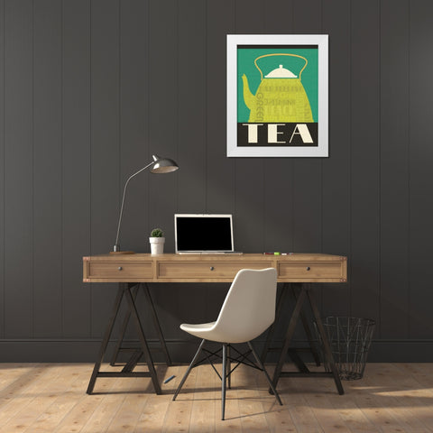 Kitchen It! IV White Modern Wood Framed Art Print by Pela Studio