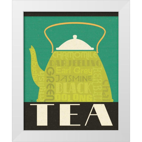 Kitchen It! IV White Modern Wood Framed Art Print by Pela Studio