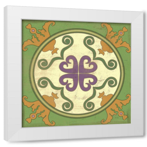Fresh Herbs Tile I White Modern Wood Framed Art Print by Charron, Veronique